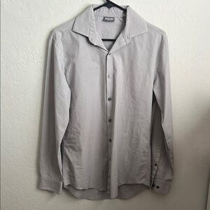 Kenneth Cole Reaction Slim Fit Light Gray Shirt